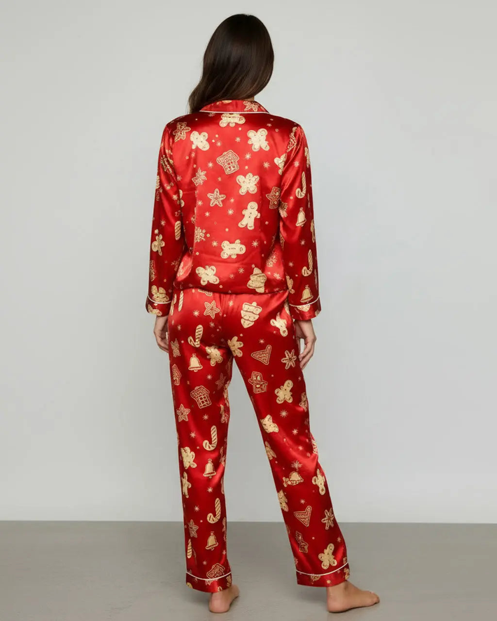 SOLACE CHICChristmas Cookie Print Pajama Set