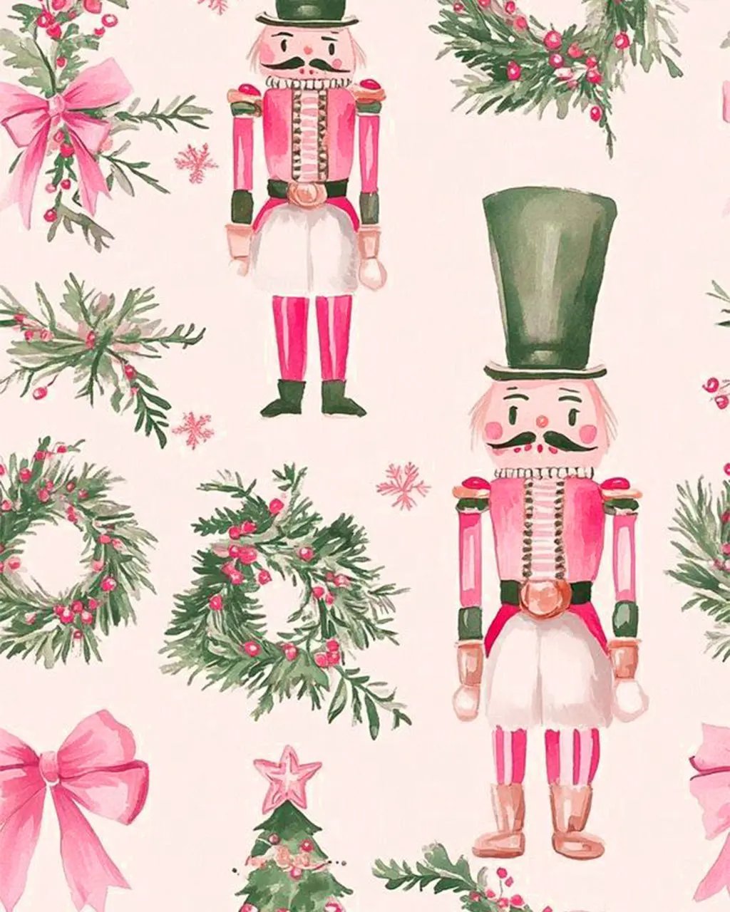 SOLACE CHICChristmas Nutcrackers Print Pajama Set