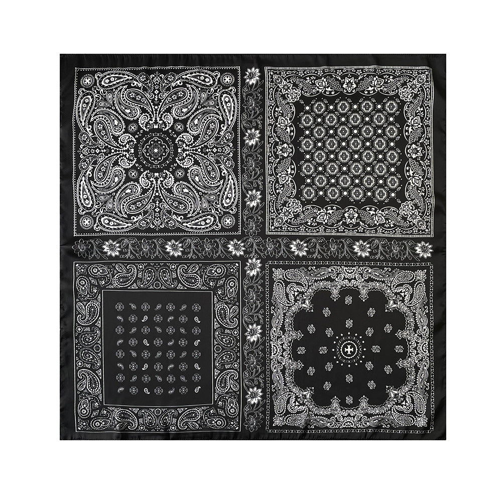 SOLACEWestern Paisley Print Bandana Head Scarf
