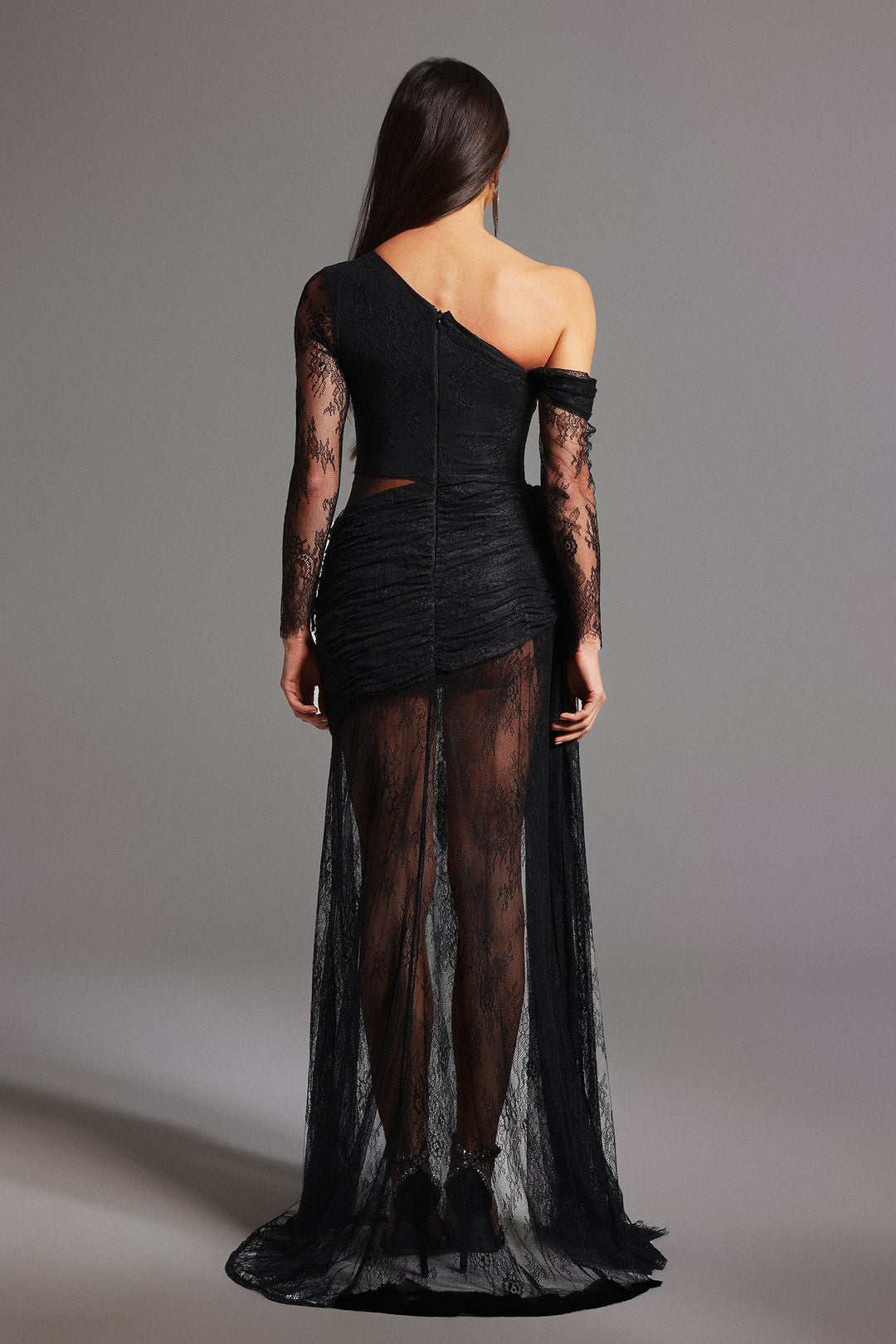 Hunter One Shoulder Slit Maxi Dress bellabarnett