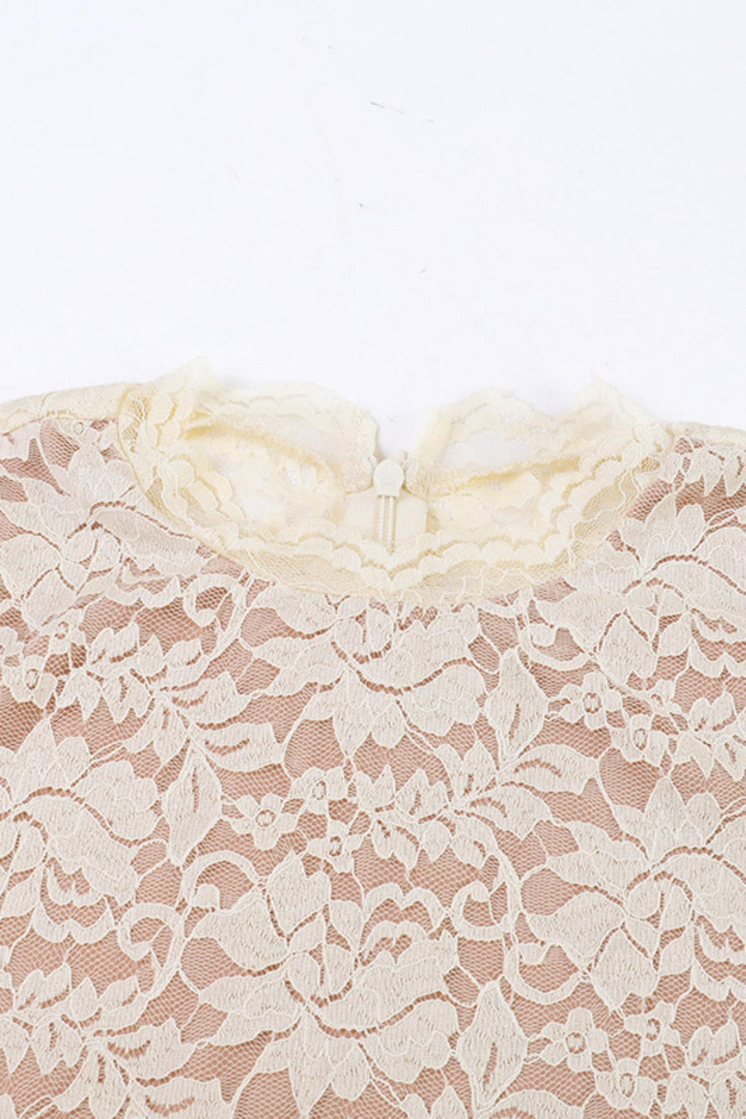 Floral Lace Twist Waist Long Sleeve Maxi Dress