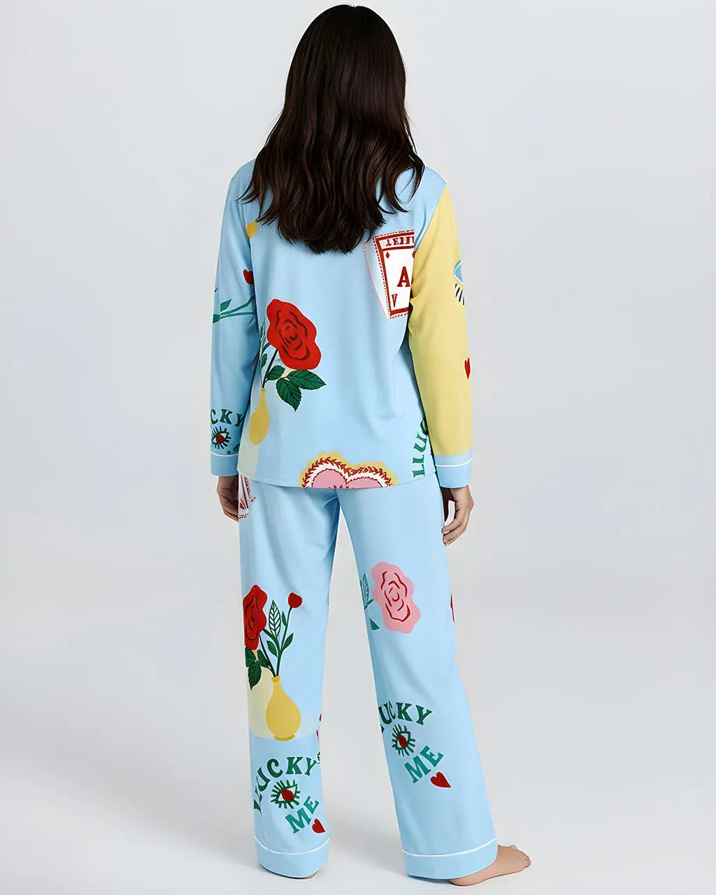 SOLACE CHICMaximalist Eye Print Pajama Set