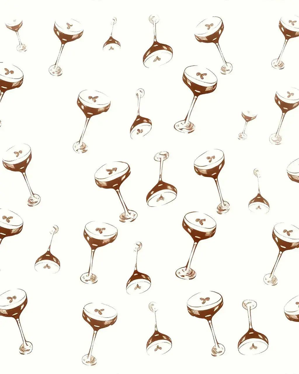 SOLACE CHICEspresso Martini Drink Print Pajama Set