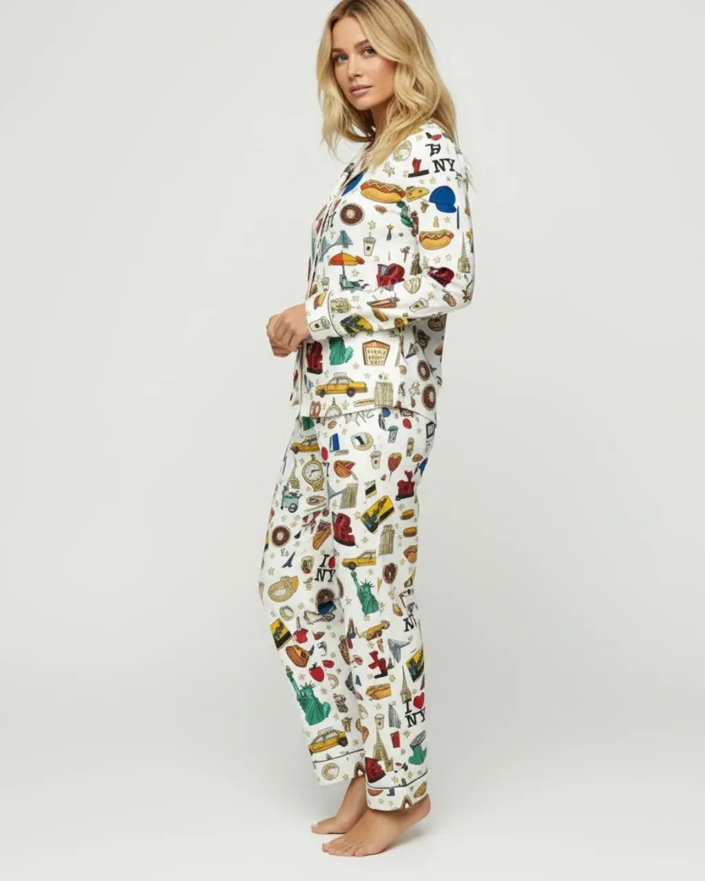 SOLACE CHICNew York City Print Pajama Set
