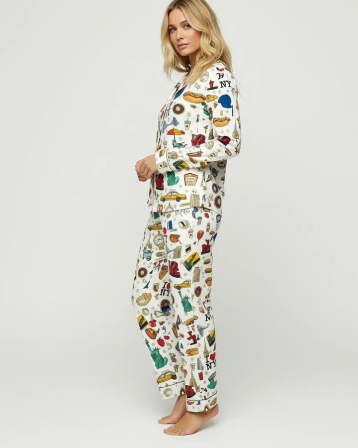 SOLACE CHICNew York City Print Pajama Set