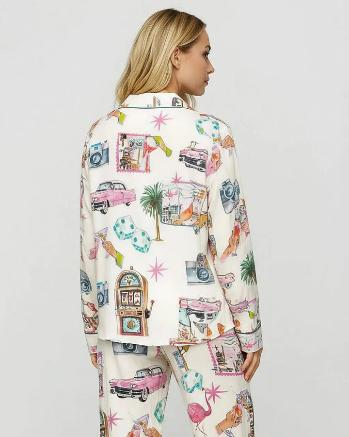 SOLACE CHICLas Vegas Travel Pajama Set