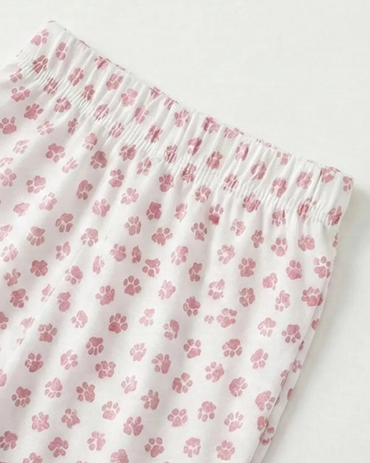 SOLACE CHICBowtie Cat Print Lounge Set