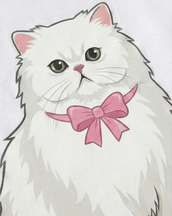 SOLACE CHICBowtie Cat Print Lounge Set