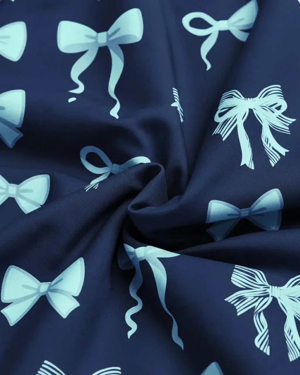 SOLACE CHICButtery Soft Bow Print Pajama Set