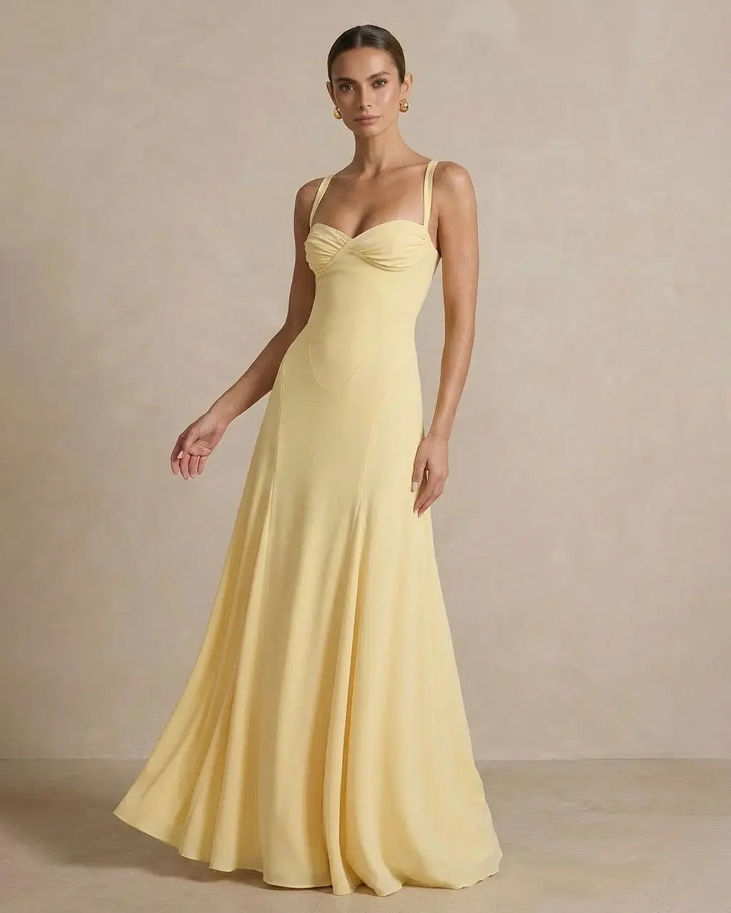Elegant Spaghetti Strap Sleeveless Maxi Dress SOLACE