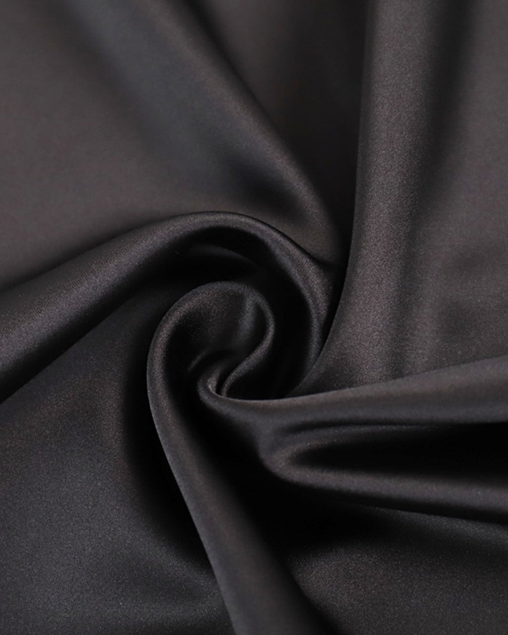 Elegant Black High Waist Slim Fit Satin Maxi Skirt