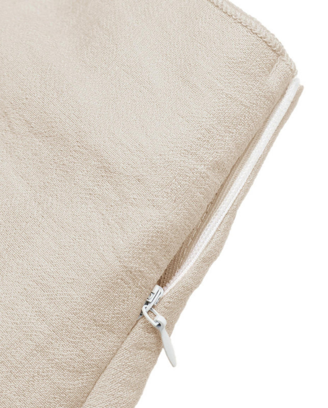 SOLACEBeige Solid Asymmetric Wrap Mini Skirt