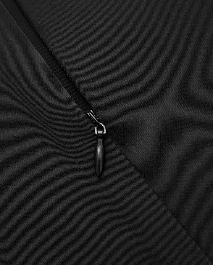 SOLACEBlack Contrast Trim Halter Neck Regular Length Cami Top