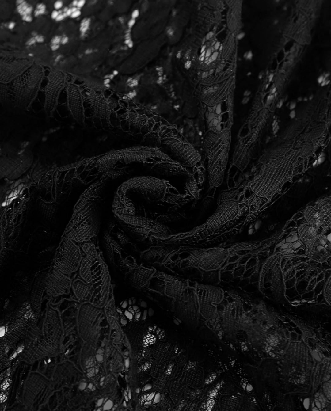 SOLACEBlack Lace High Waist Flared Mermaid Floor Length Maxi Skirt