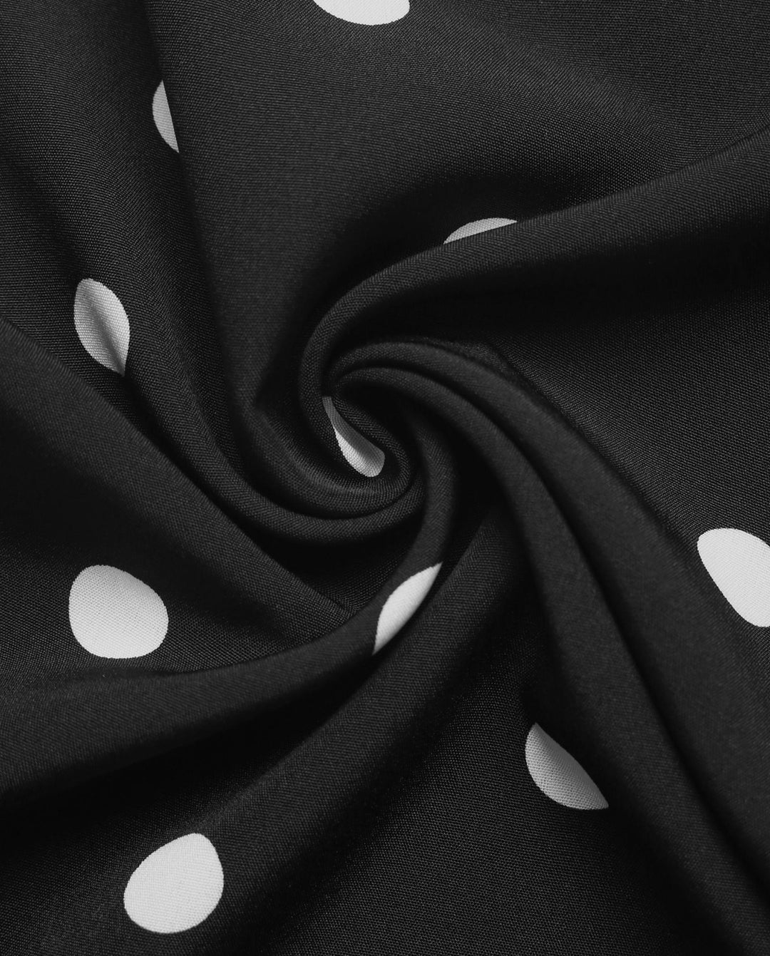 SOLACEBlack Polka Dot Strapless High Waist Wide Leg Jumpsuit