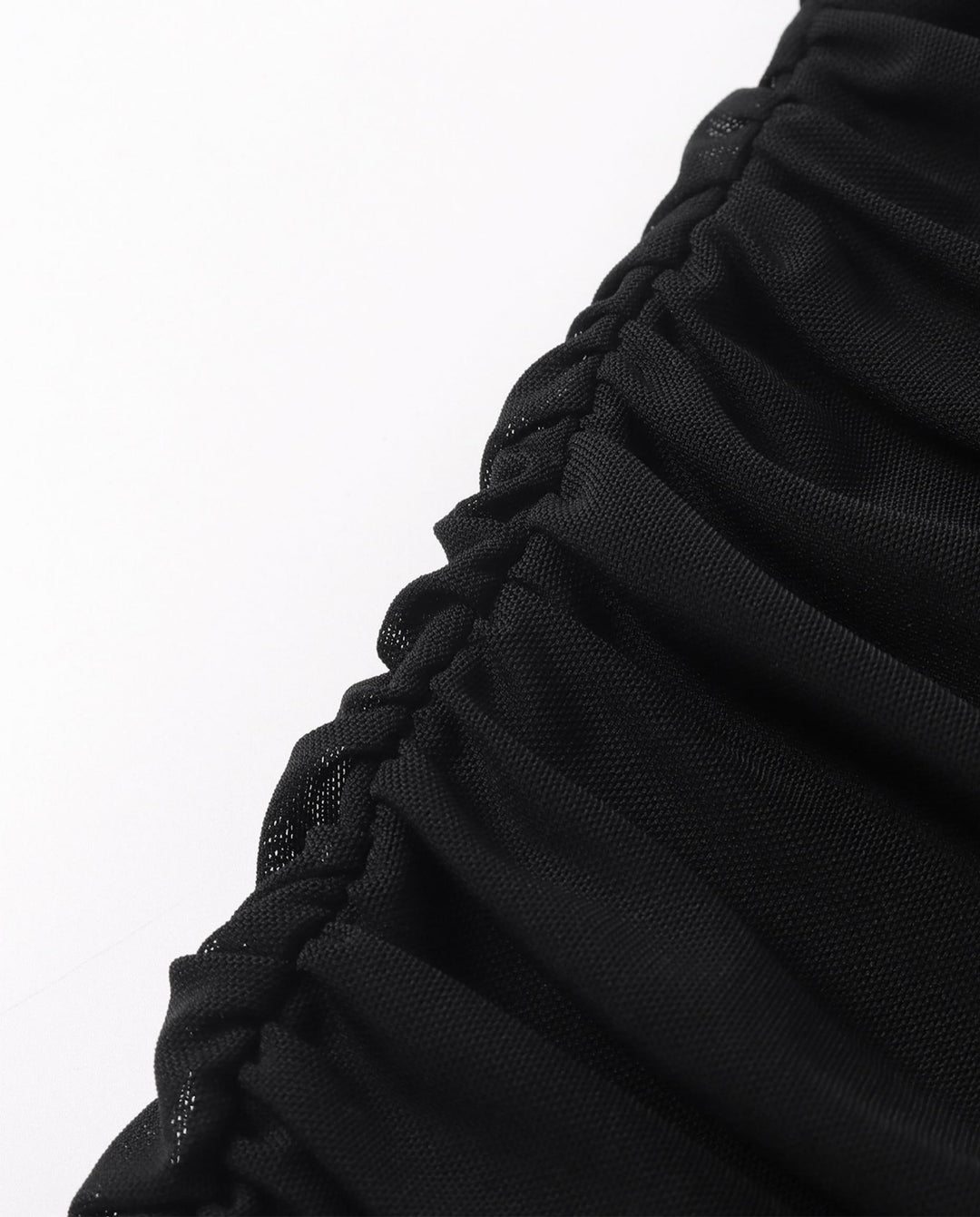 SOLACEBlack Strapless Corset with High Slit Slim Fit Maxi Dress
