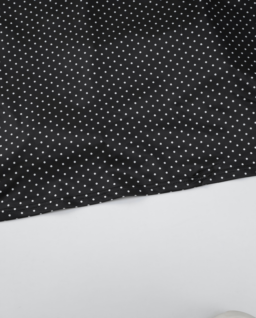 SOLACEBlack White Polka Dot Scoop Thin Strap Bodycon Maxi Dress