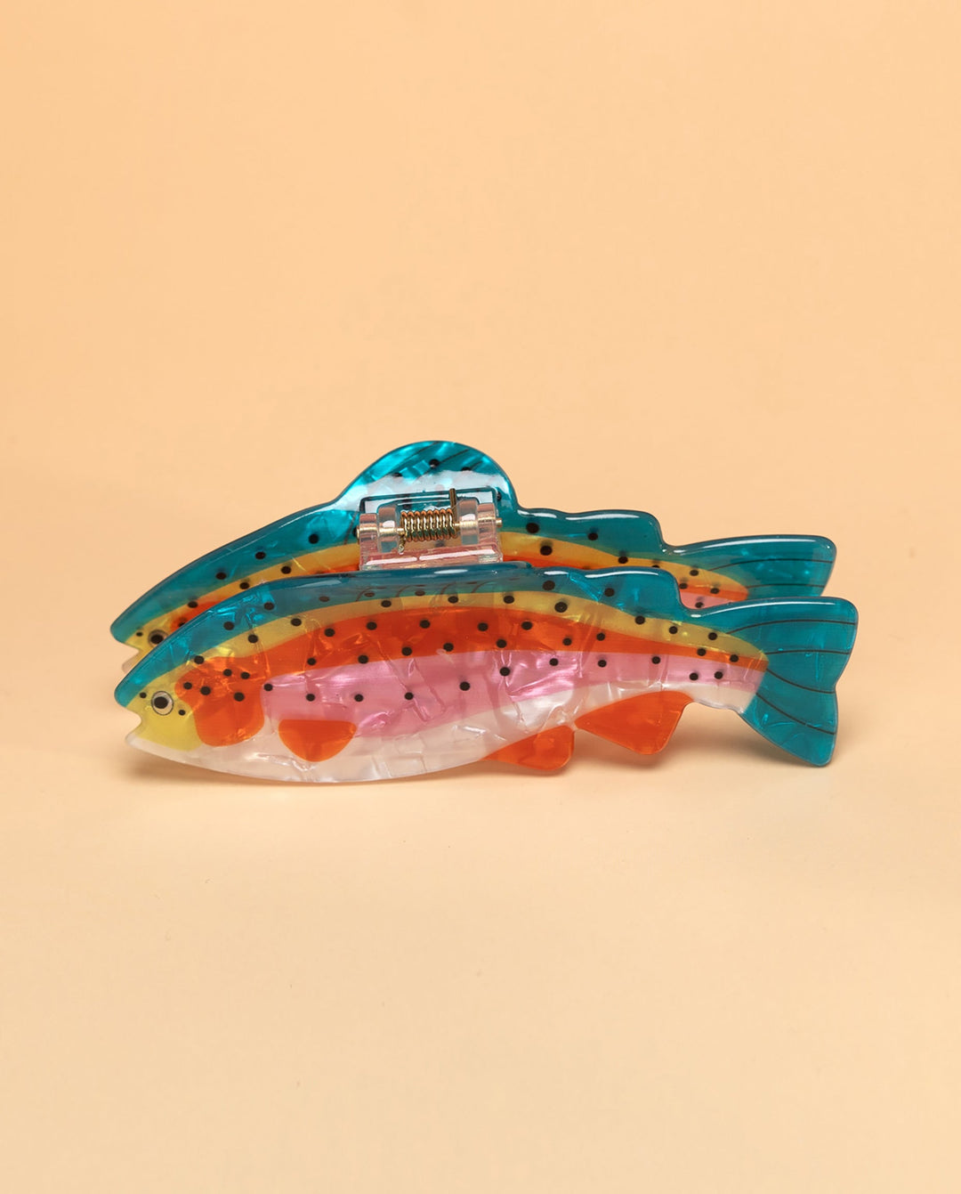 SOLACECute Rainbow Trout Fish Shaped Acrylic Hair Claw Clip