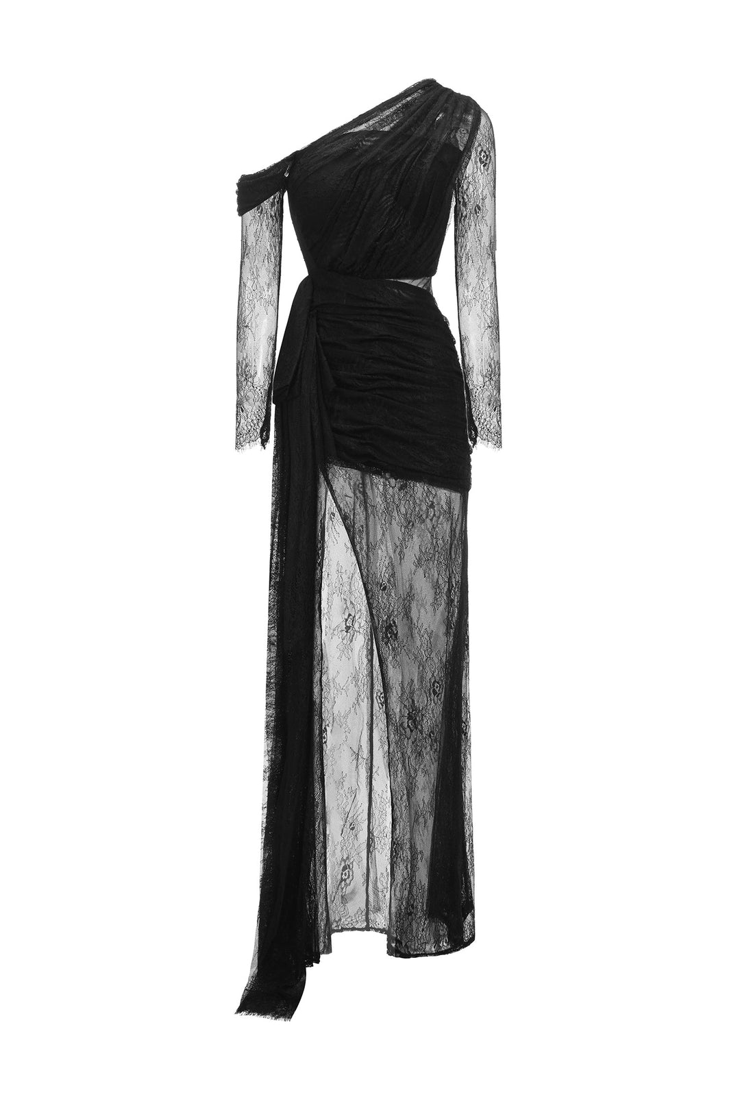 Hunter One Shoulder Slit Maxi Dress bellabarnett