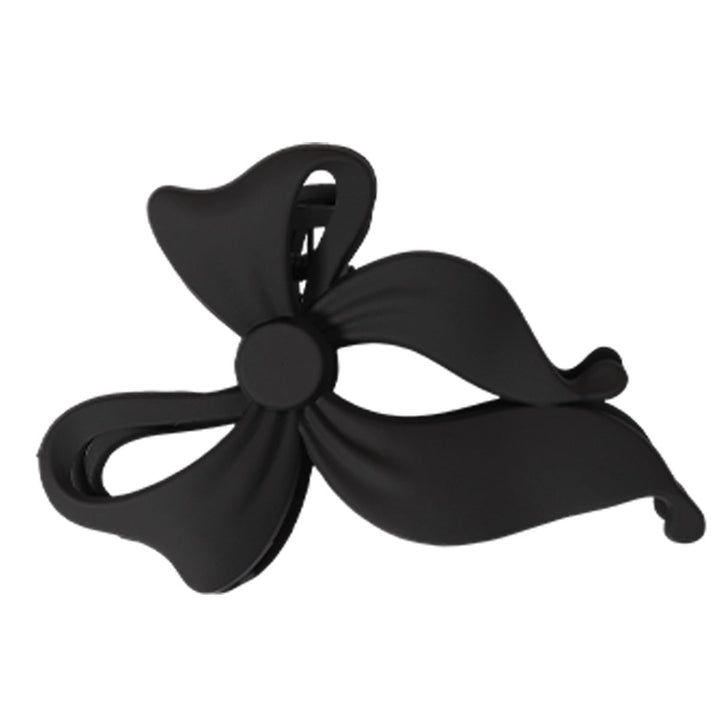 SOLACEMatte Black Hollow Flower Shape Hair Claw Clip