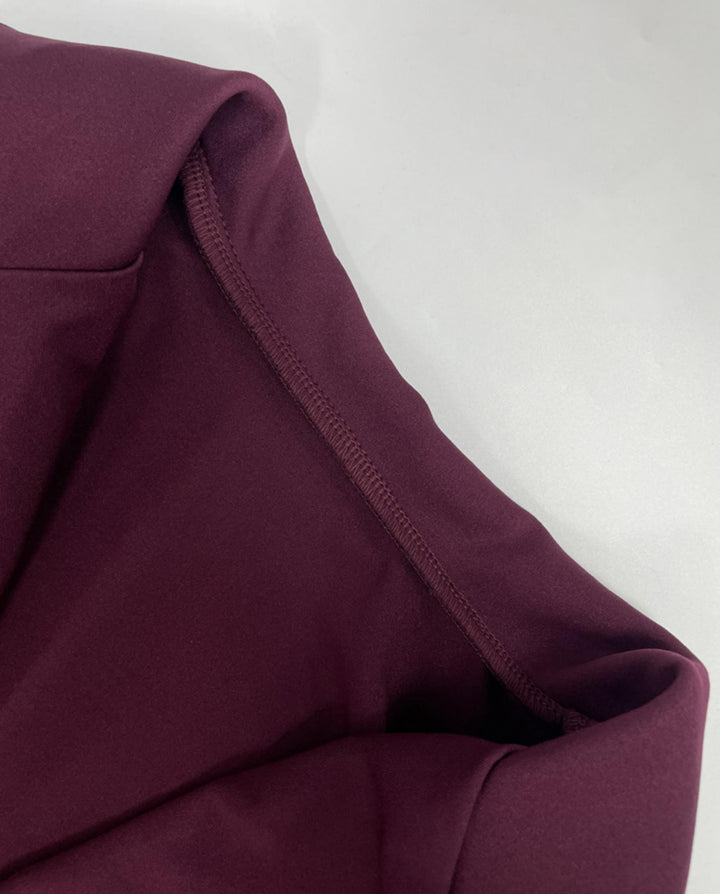 Shoulder Pads Blazer Style Slim Fit Mini Dress