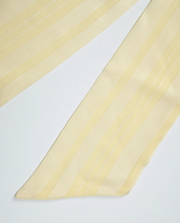 SOLACEPale Yellow Pleated Halter Neck Crop Top