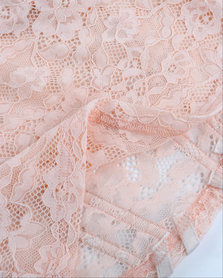 SOLACEPink Lace Corset Bustier Cami Top