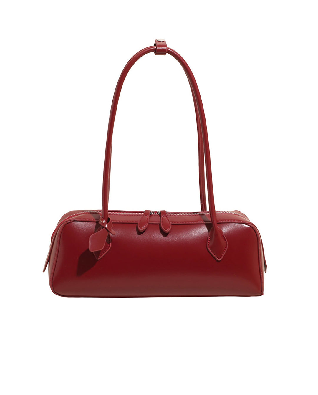 SOLACERed Faux Leather Long Thin Handle Zipper Rectangular Mini Shoulder Bar Bag