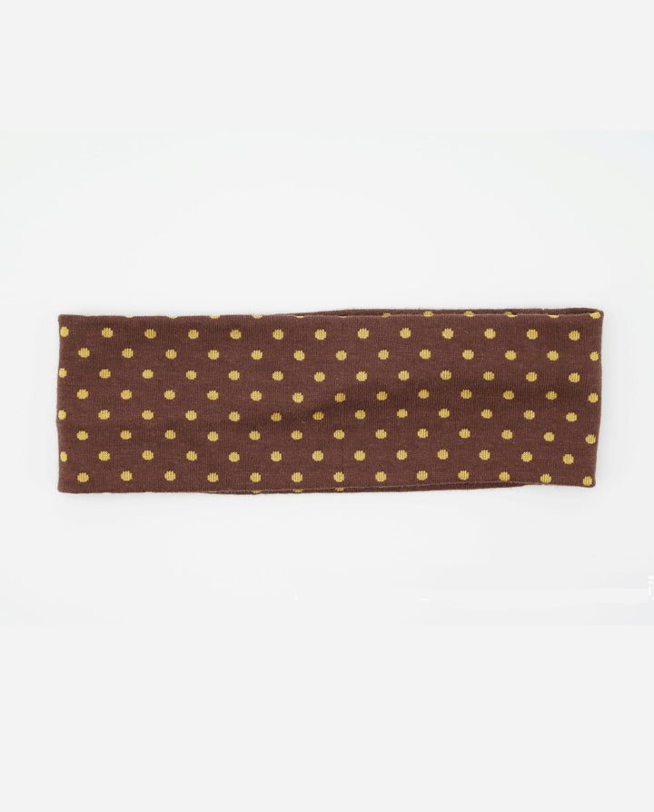 SOLACERetro Polka Dot Wide Stretch Fabric Headbands
