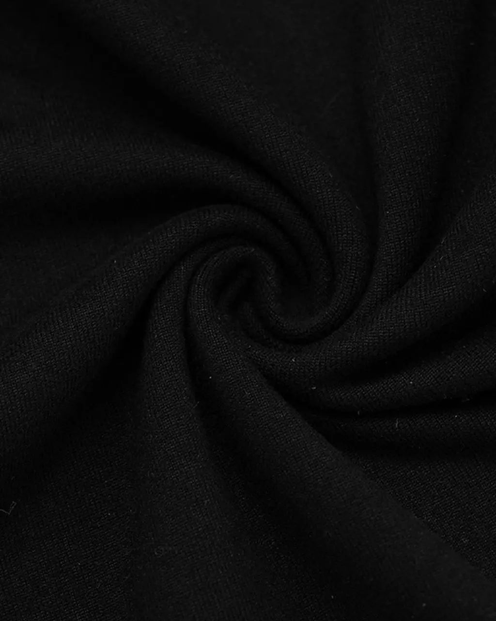 Black Deep V-Neck Long Sleeve Bodycon Mini Dress SOLACE