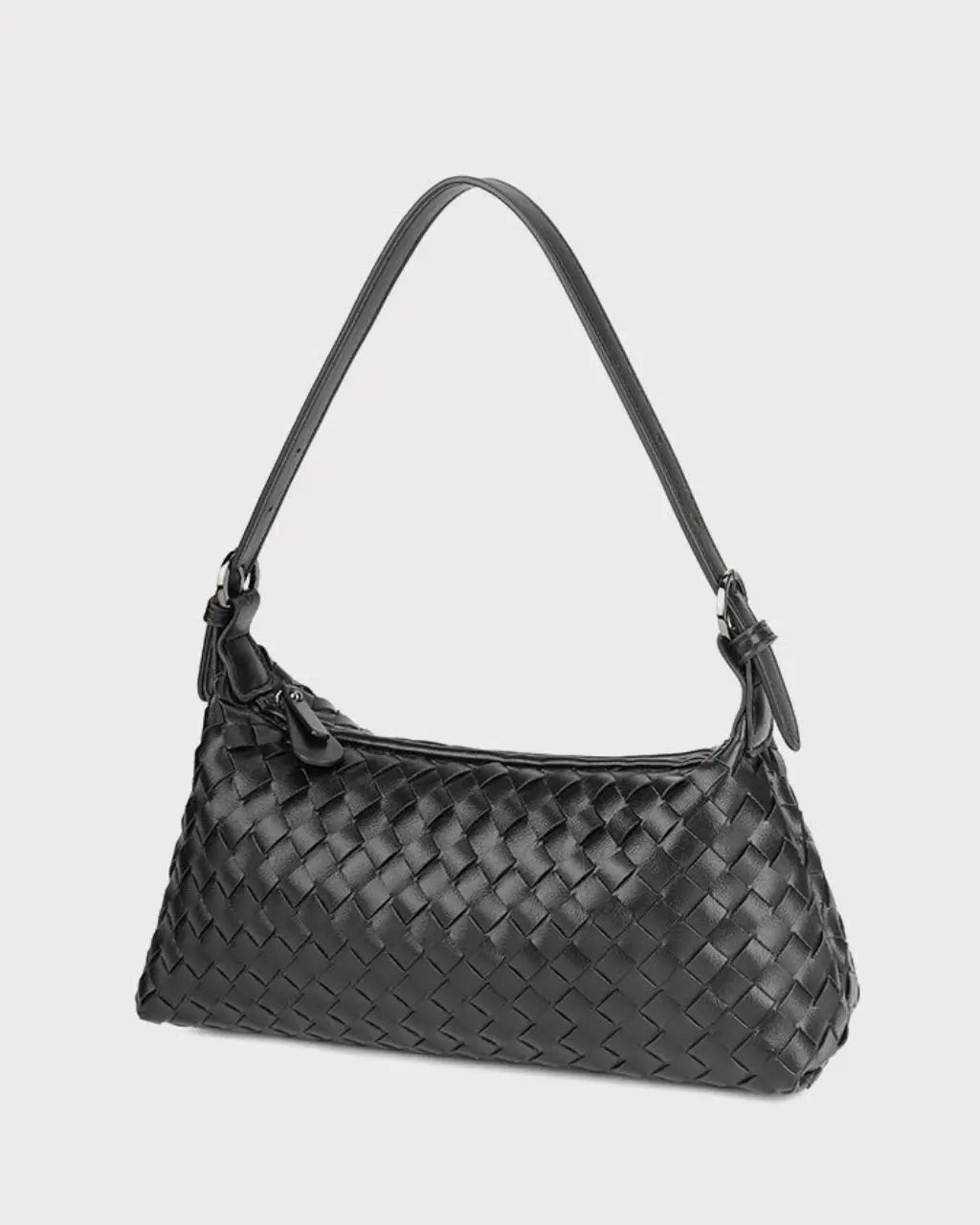 Woven Leather Hobo Crossbody Shoulder Bag SOLACE