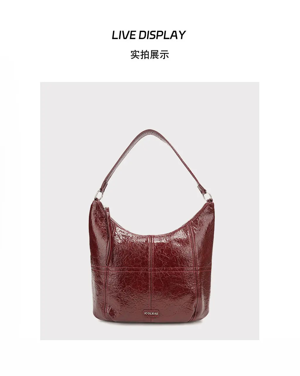 Tote Bags Vegan Leather Hobo Shoulder Bags SOLACE