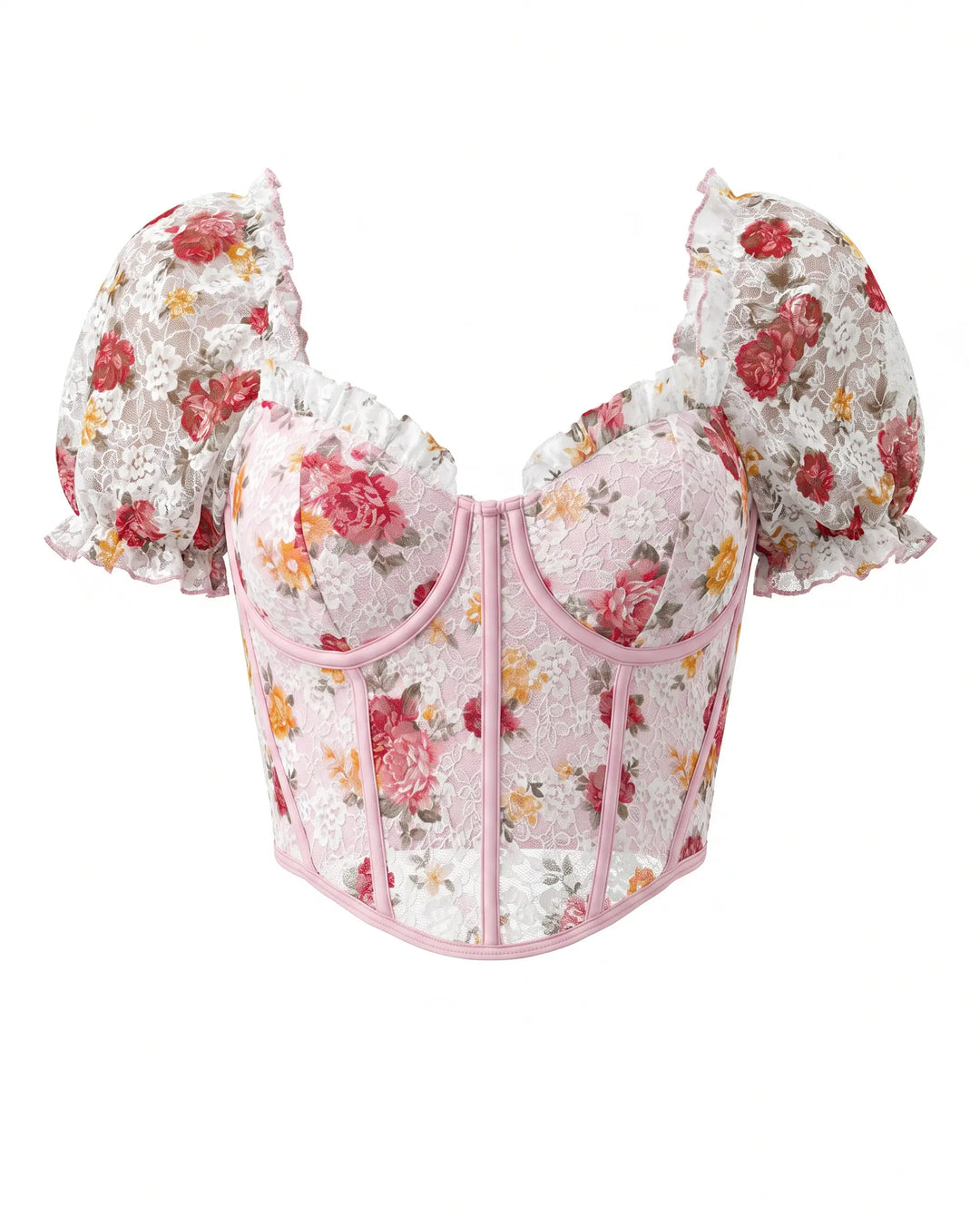 SOLACE  Floral Print Crew Neck Short Sleeve Casual T-Shirt 