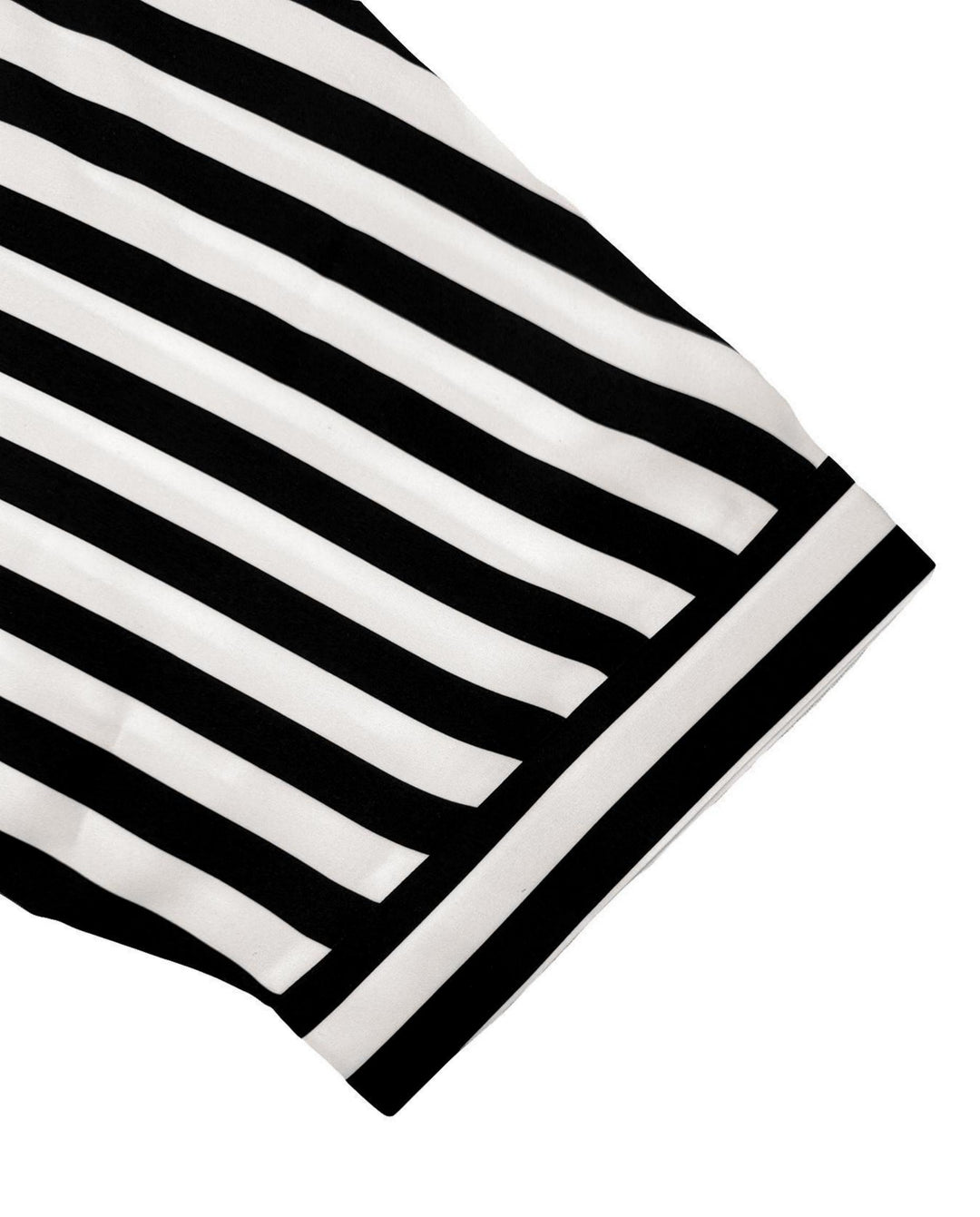Black Striped Belted Romper