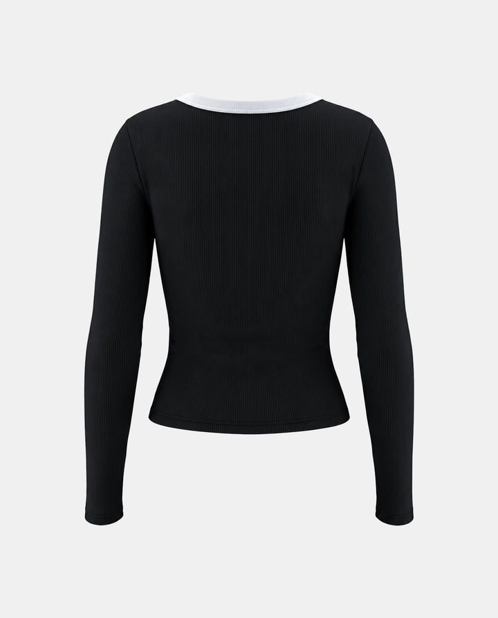 Basic Slim Fitted Long Sleeve Top