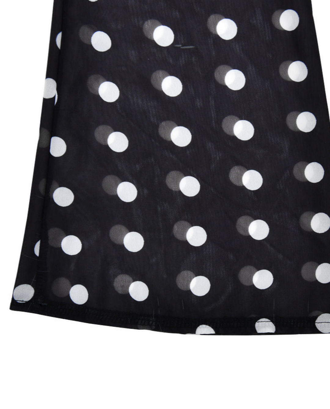 Polka Dot Off Shoulder Flare Sleeve Lace Up Back Crop Top