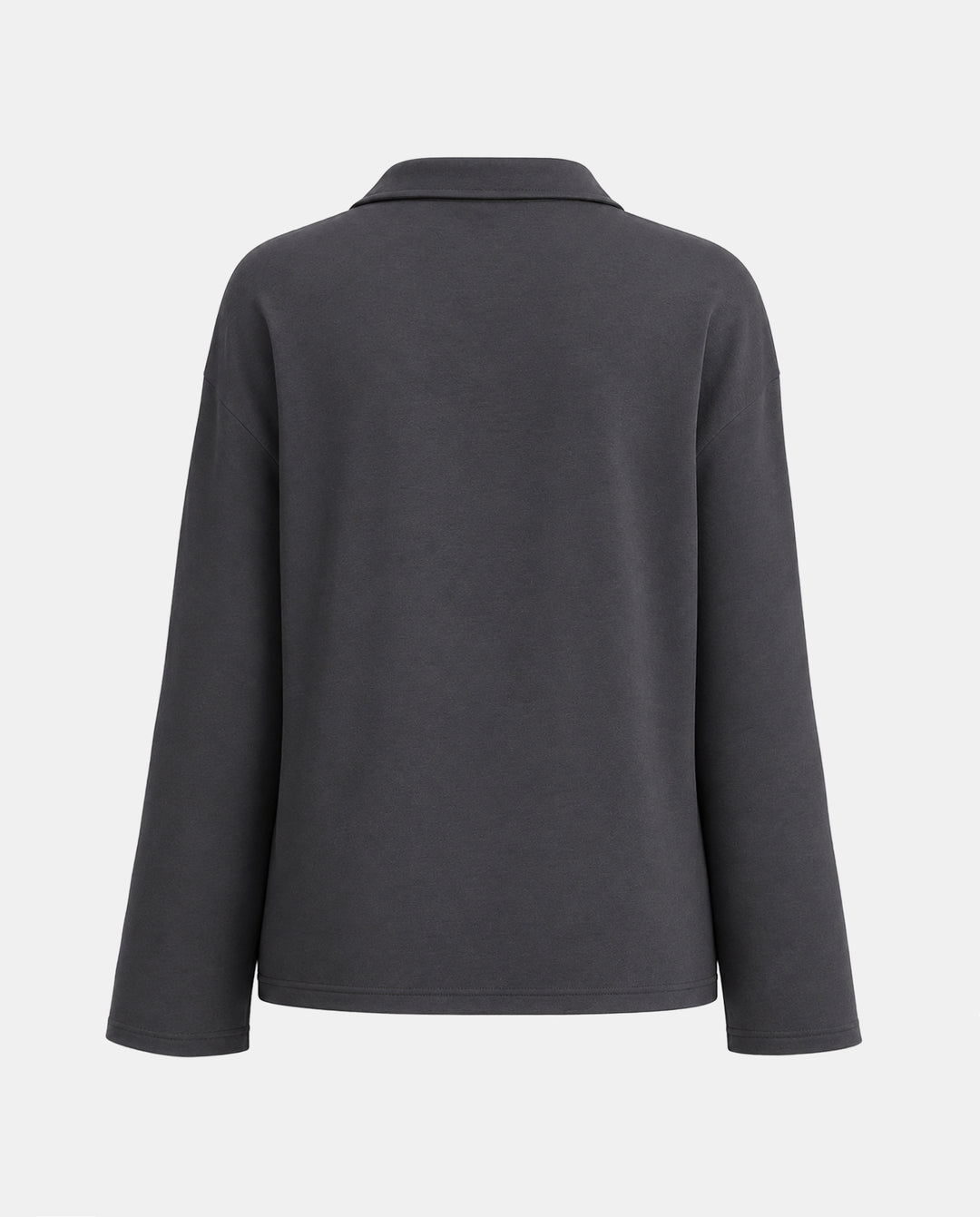 Oversized Long Sleeve Polo Shirt
