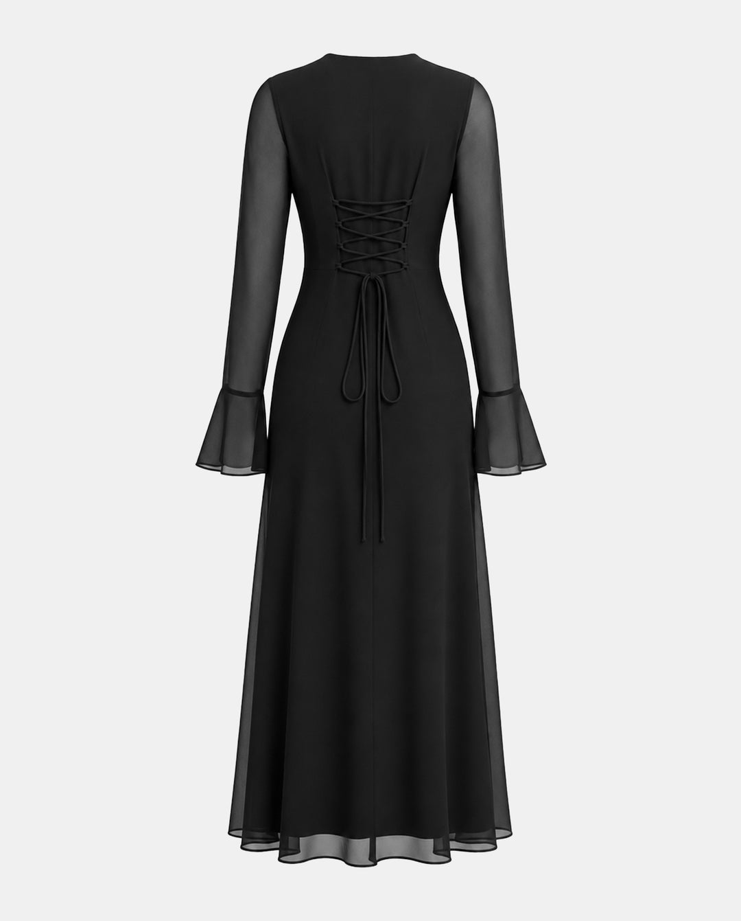 Flared Sleeves Maxi Dresses