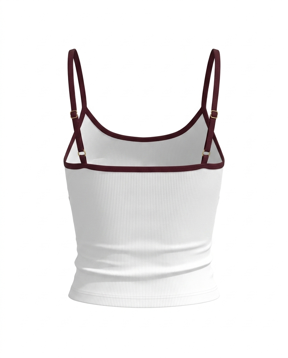 SOLACECasual Contrast Trim Cami Top