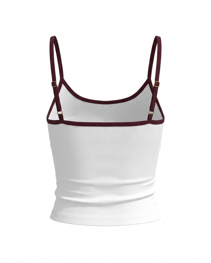 SOLACECasual Contrast Trim Cami Top