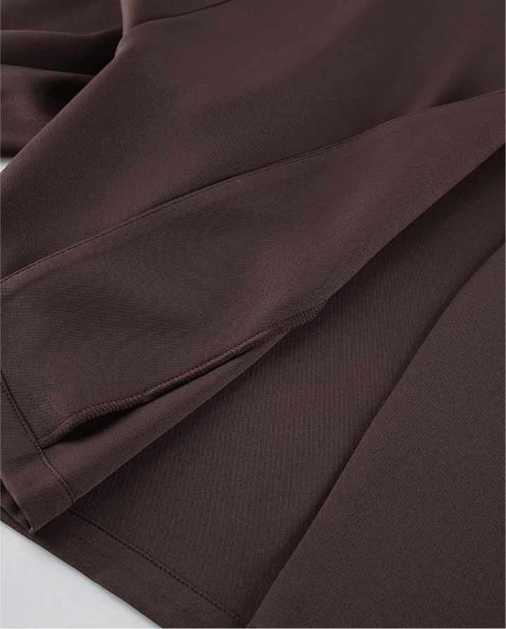 Cropped Blazer Wide Leg Pleated Pant Suits