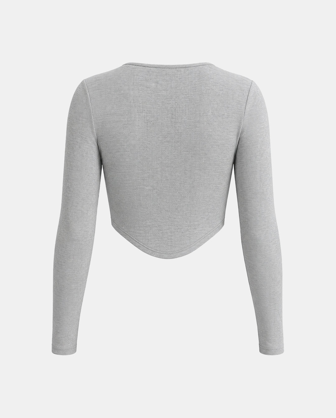 SOLACESquare Neck Long Sleeves Corset Crop Top
