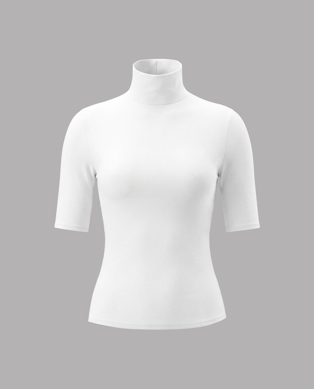 SOLACEMock Turtleneck Half Sleeve T-Shirt