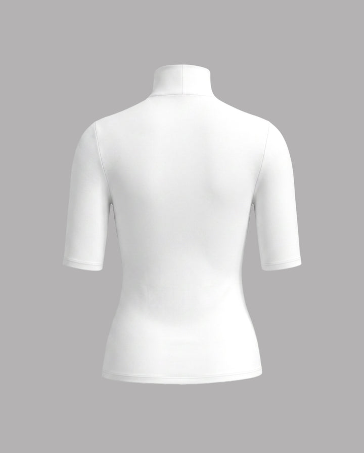 SOLACEMock Turtleneck Half Sleeve T-Shirt