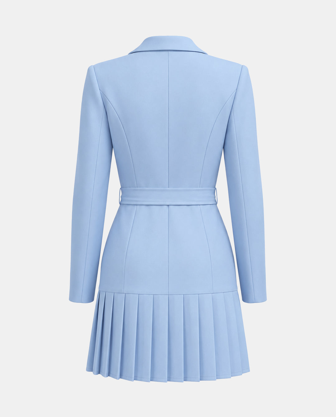 SOLACETie Waist Notch Lapel Blazer Mini Dress
