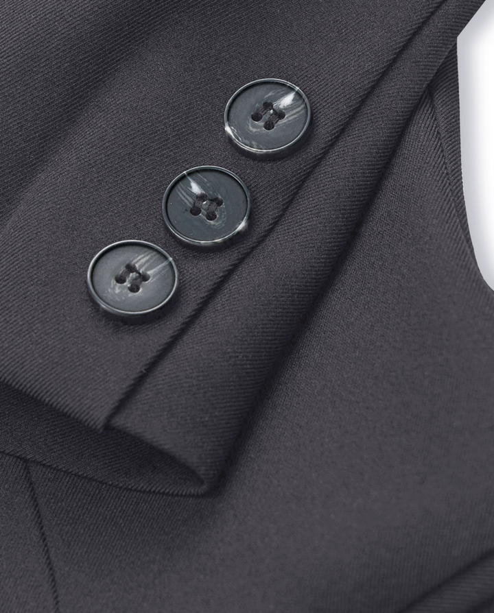 Quiet Luxury Tailored Notch Lapels Long Blazer