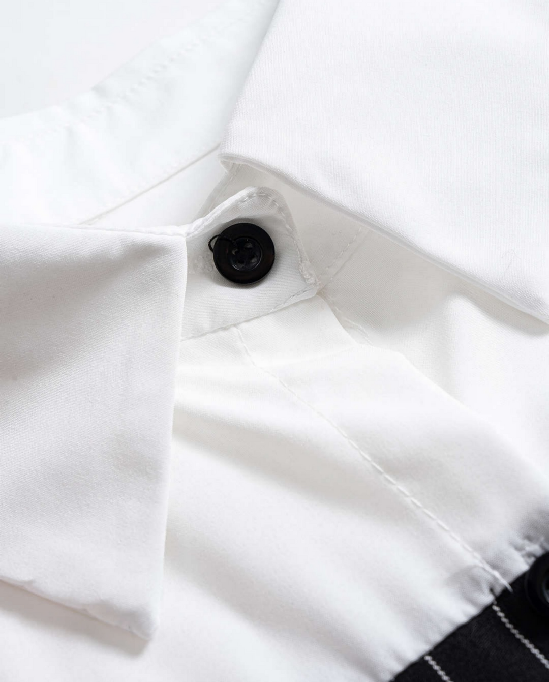 Striped Colorblock 2-in-1 Tailored Work Shirt