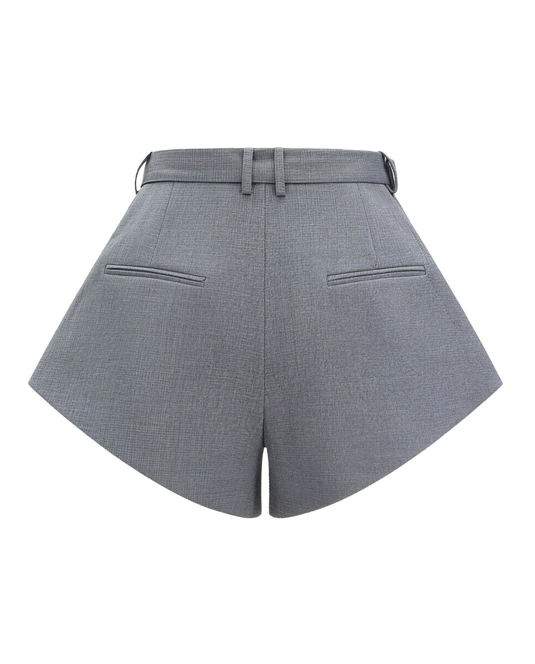 SOLACEPleated High Waist Shorts With Matching Buckle Belt