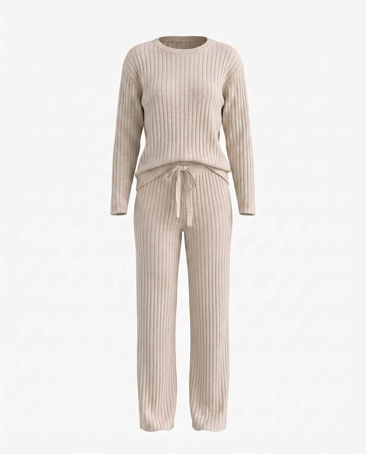 Ribbed Knit Cozy Loungewear Set
