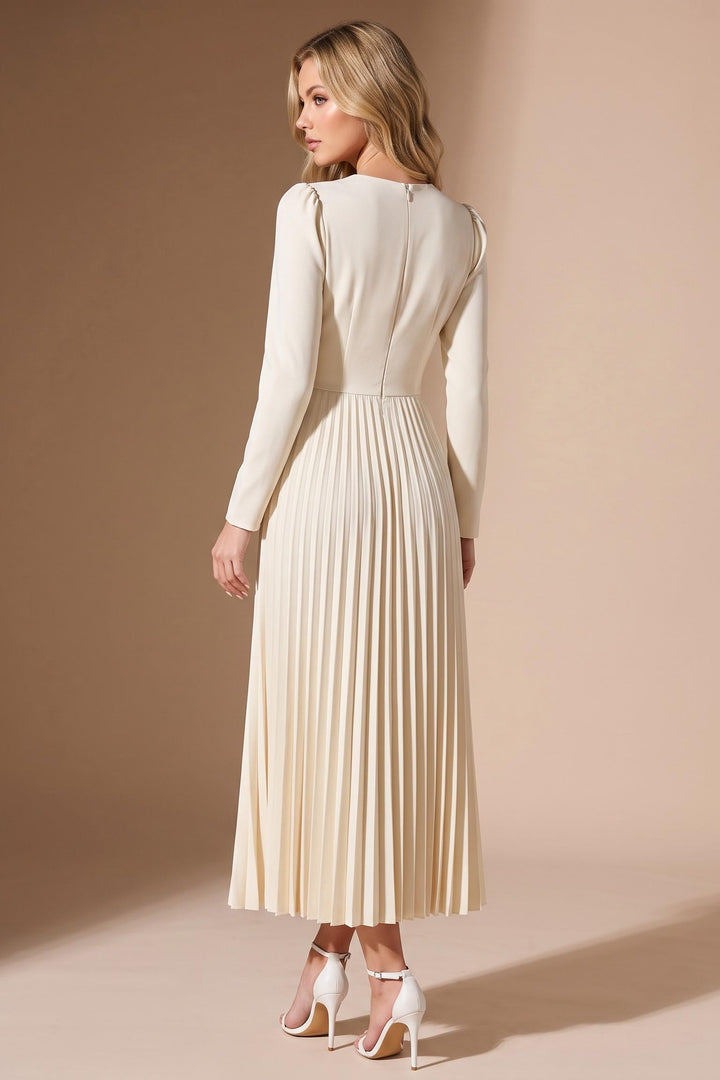 Pleated Hem Blazer Dress